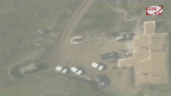 Azerbaijan artillery hit Armenian positions