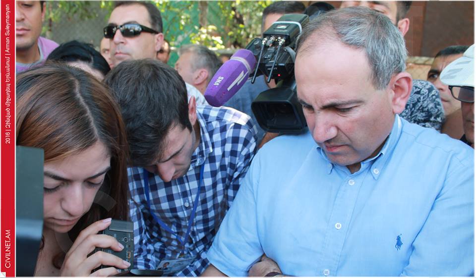 Situation in pictures in Armenia Yerevan