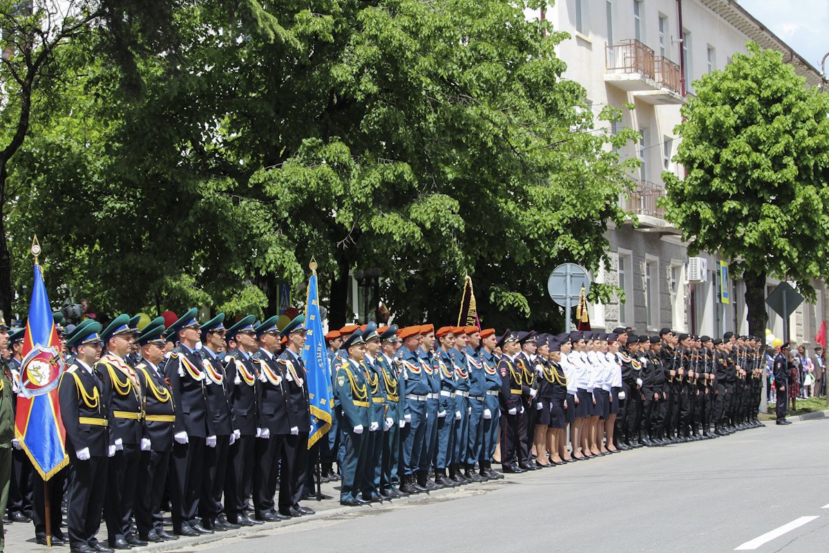 Russian Military took part in parade in occupied South Osetia in Georgia