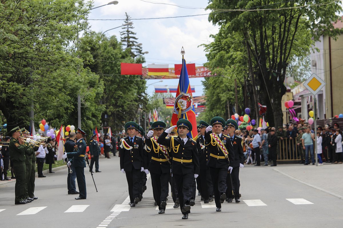 Russian Military took part in parade in occupied South Osetia in Georgia