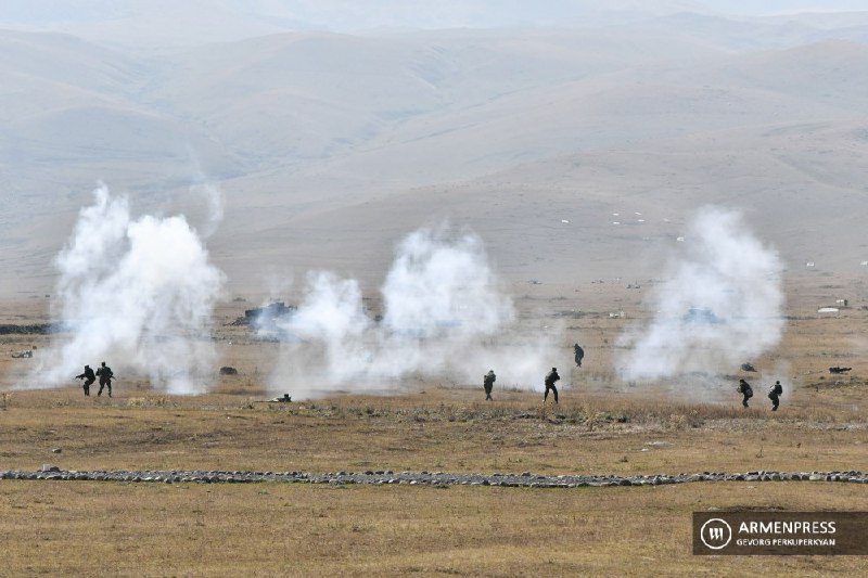 Armenian Troops attacked conventional enemy at Alagyaz firing range as part of joint drill Kavkaz-2020