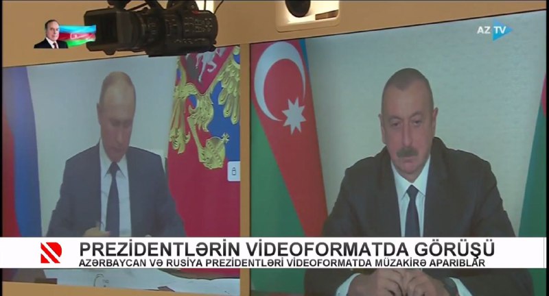 Putin and Aliyev signed a document in a video call