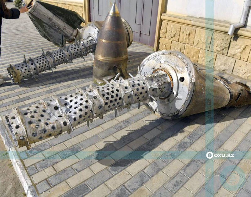 Azerbaijan put on public display in Baku debris of Iskander missiles used against Shusha