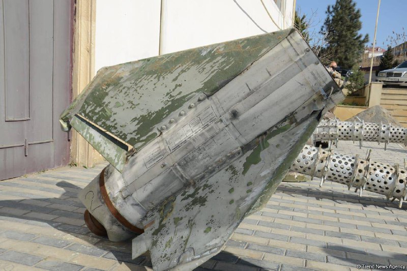 Azerbaijan put on public display in Baku debris of Iskander missiles used against Shusha