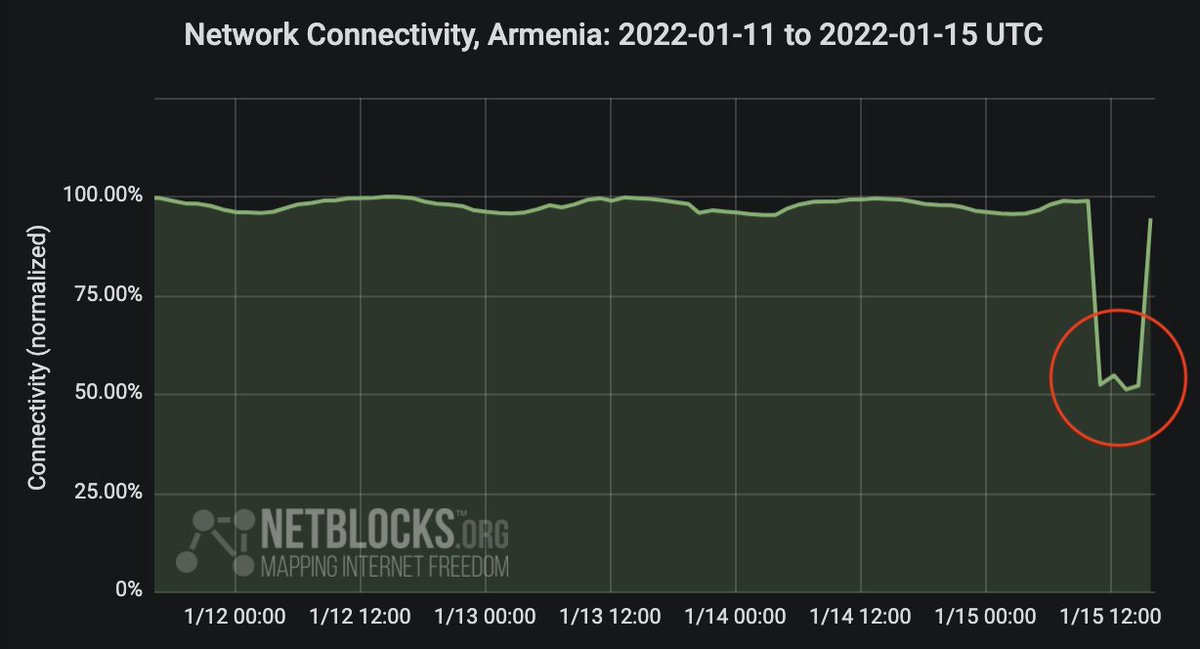 A damaged fiber-optic cable which runs through the Georgia border with Armenia has resulted in disruption to internet service in multiple countries including Iran. Engineers are working to resolve the issue 