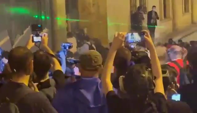 Tbilisi: Protesters are trying to block entrance of the Parliament