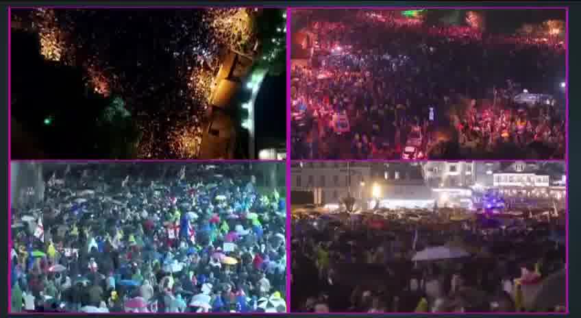 50,000 protest in Tbilisi, Georgia capital, against foreign agents law