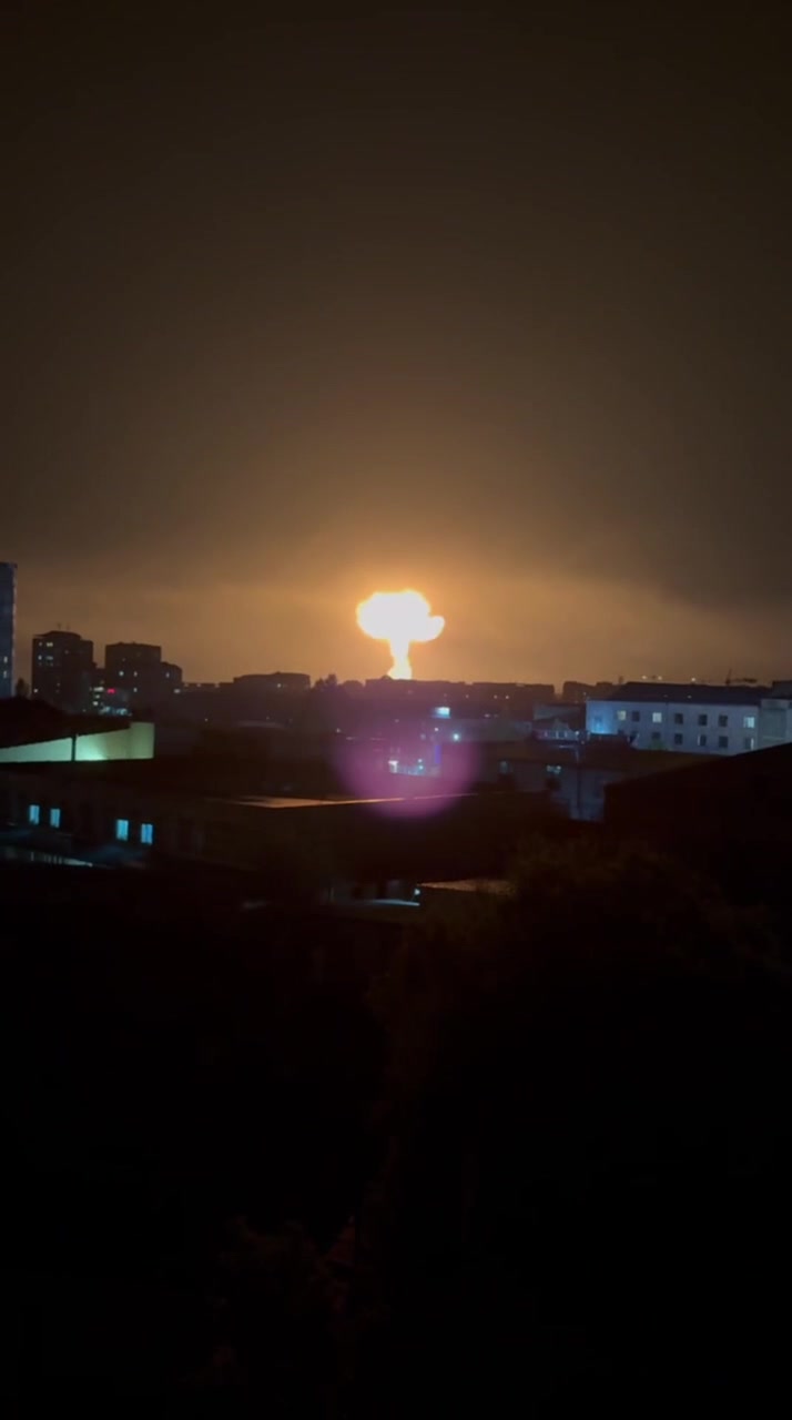 Explosions at gas station in Abovyan city in Armenia