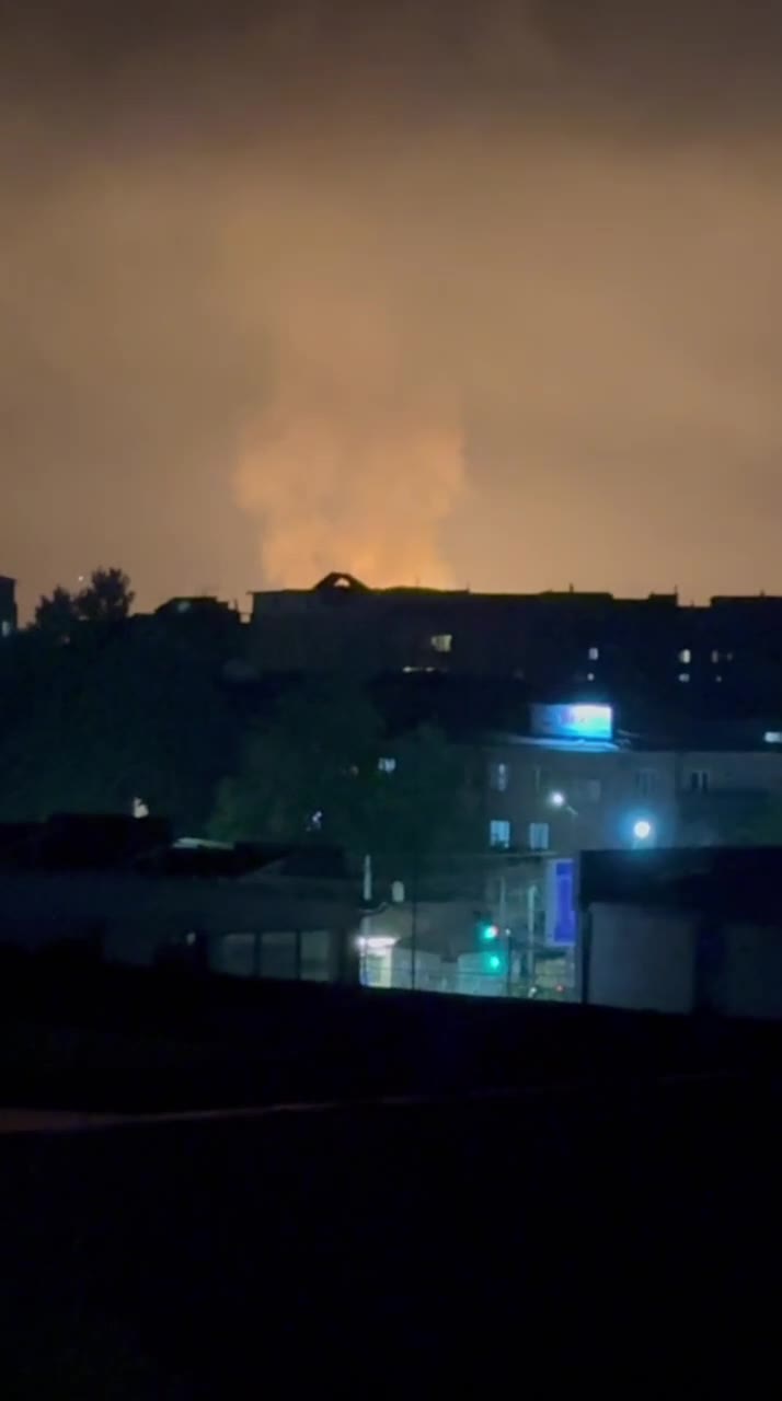 Explosions at gas station in Abovyan city in Armenia