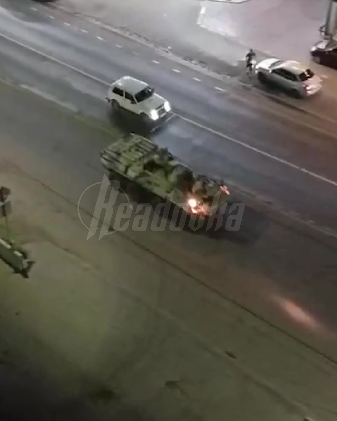 Armoured vehicles seen on the streets of Derbent, Dagestan