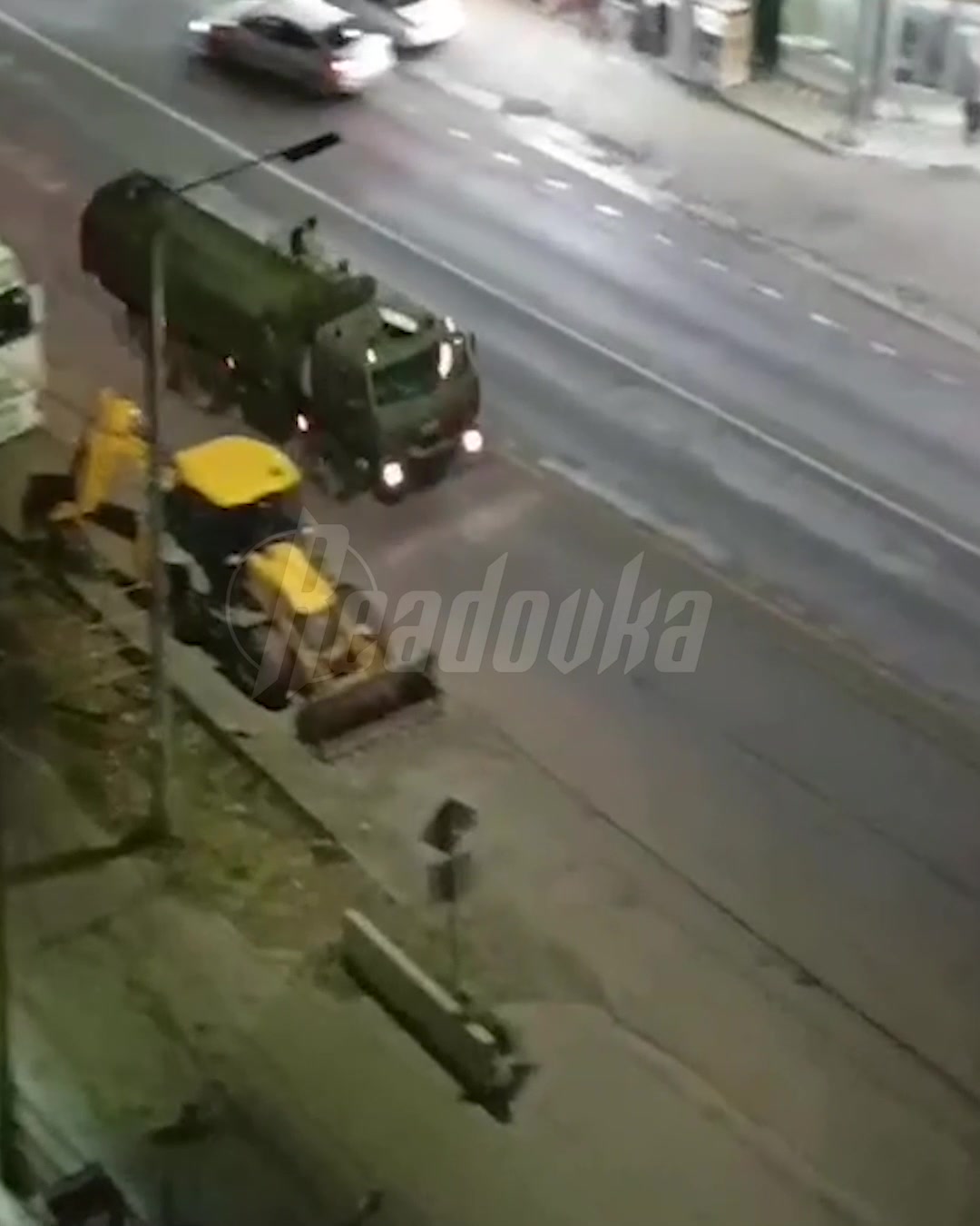 Vehículos blindados vistos en las calles de Derbent, Daguestán