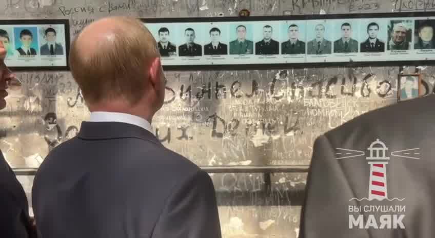 Putin has visited a site of Beslan school siege