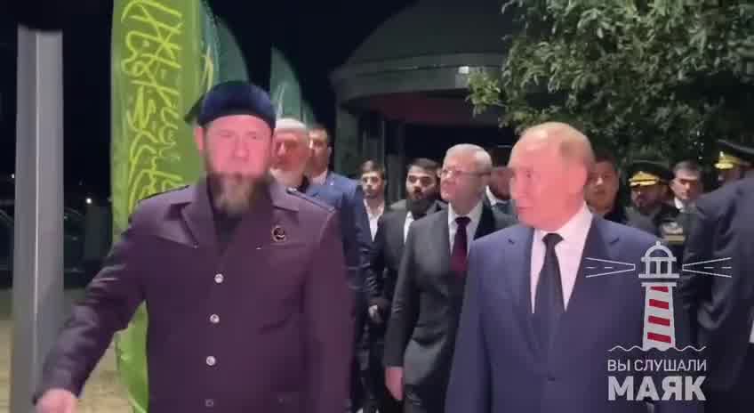 Putin is visiting Chechnya, met with Kadyrov