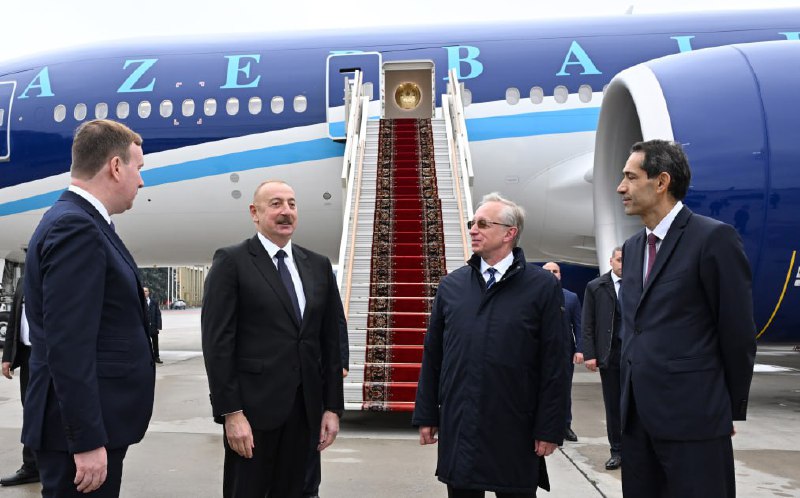 Aliyev is in Moskou aangekomen