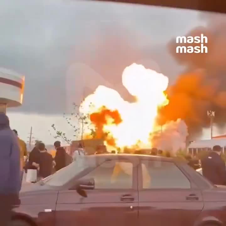 Posto de combustível explodiu em Grozny