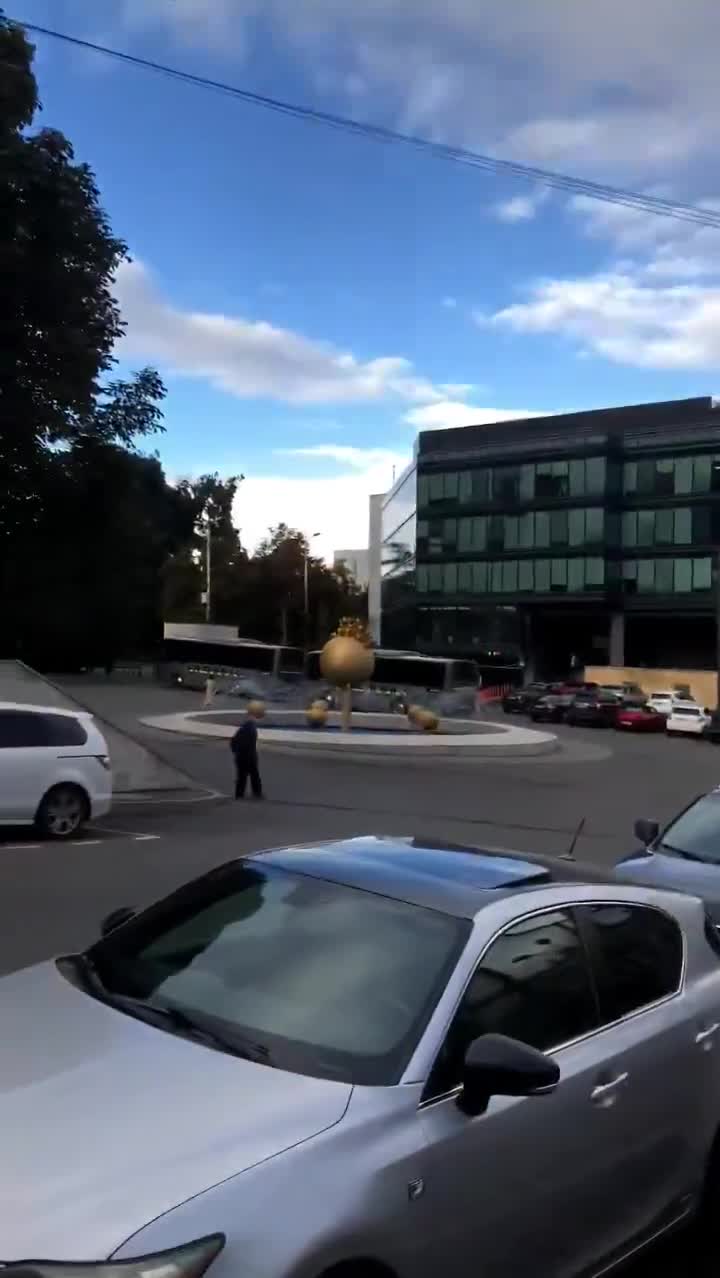 A video appeared on social media showing riot police being mobilized in the government building in Tbilisi