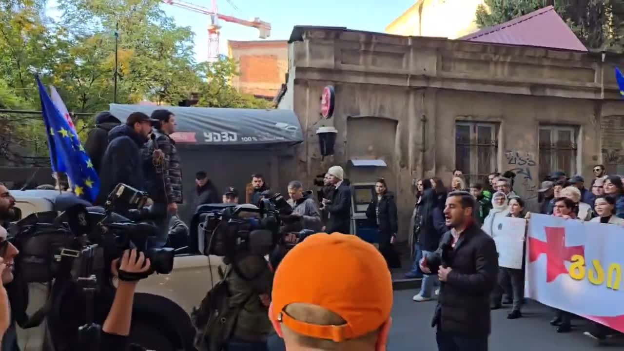 Protest march today in Tbilisi