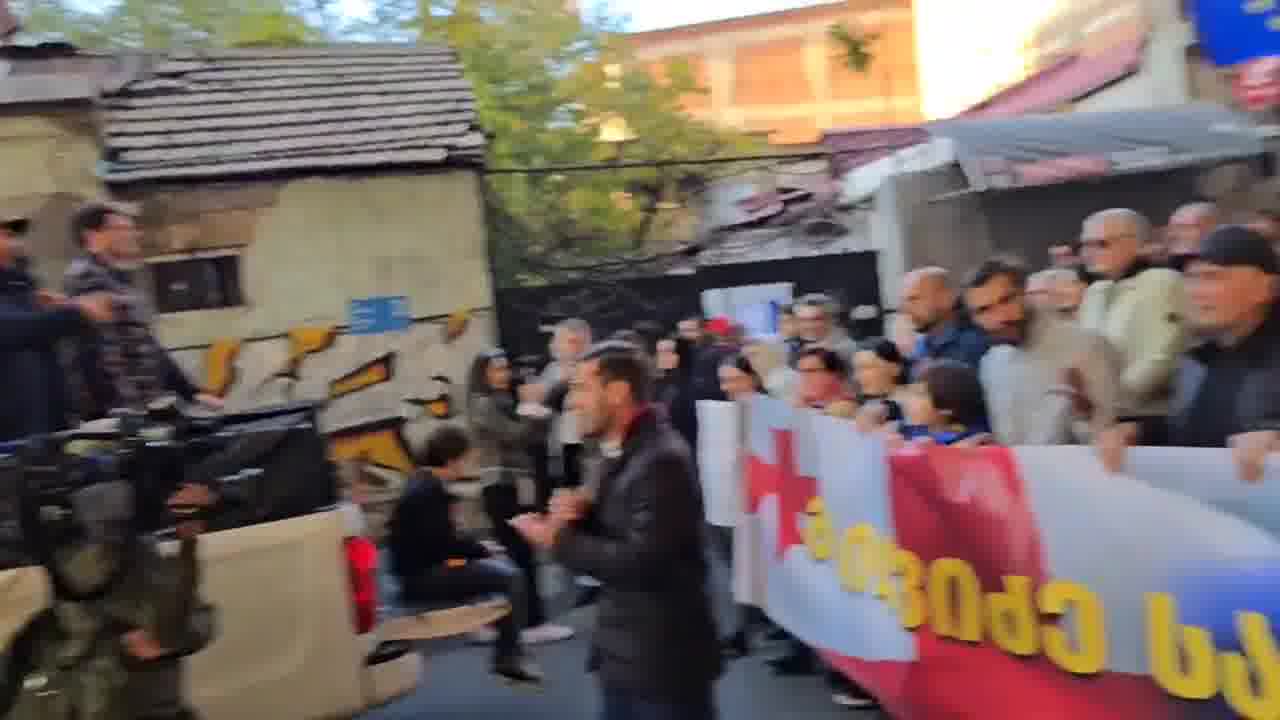 Protest march today in Tbilisi