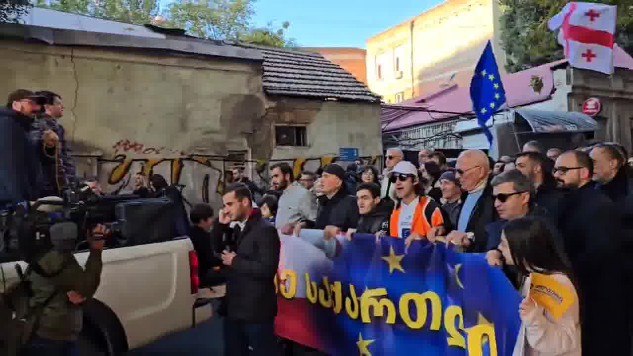 Protest march today in Tbilisi