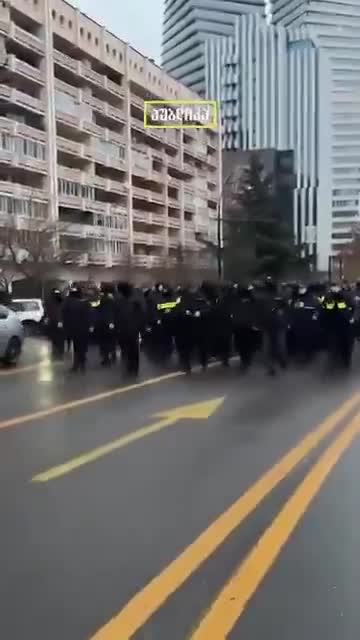 Protesters spent the 4th night on Rustaveli Avenue in Tbilisi. Riot police started dispersing crowd with tear gas early morning at around 7AM and chased demonstrators for 4km