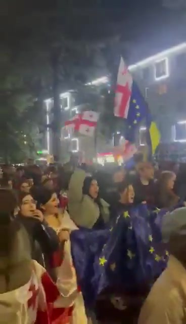 Une marche de protestation dynamique aujourd'hui à Zugdidi, ville centrale de la région de Samegrelo, dans l'ouest de la Géorgie