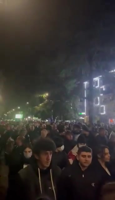 Une marche de protestation dynamique aujourd'hui à Zugdidi, ville centrale de la région de Samegrelo, dans l'ouest de la Géorgie