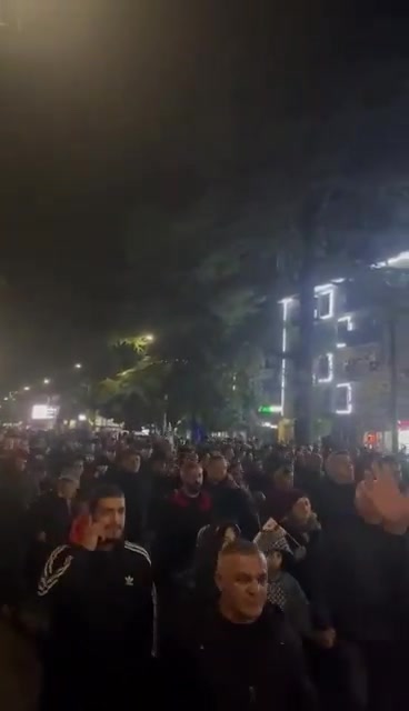 Une marche de protestation dynamique aujourd'hui à Zugdidi, ville centrale de la région de Samegrelo, dans l'ouest de la Géorgie