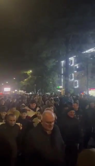 Une marche de protestation dynamique aujourd'hui à Zugdidi, ville centrale de la région de Samegrelo, dans l'ouest de la Géorgie