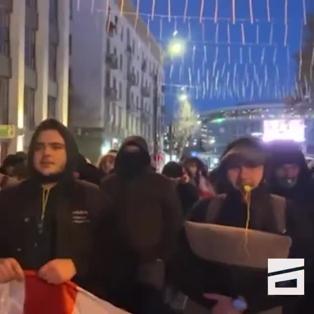 At 8 AM in Tbilisi, students are marching toward the Parliament building in protest the appointment of a puppet president. The process in the parliament starts in an hour.  