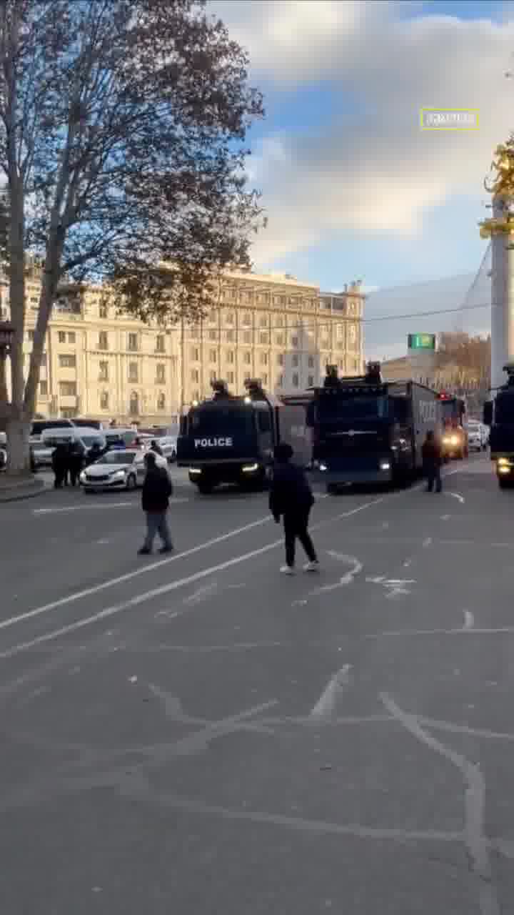 Tbilisi Now: police special forces stand ready to disperse peaceful protesters as soon as the order is given