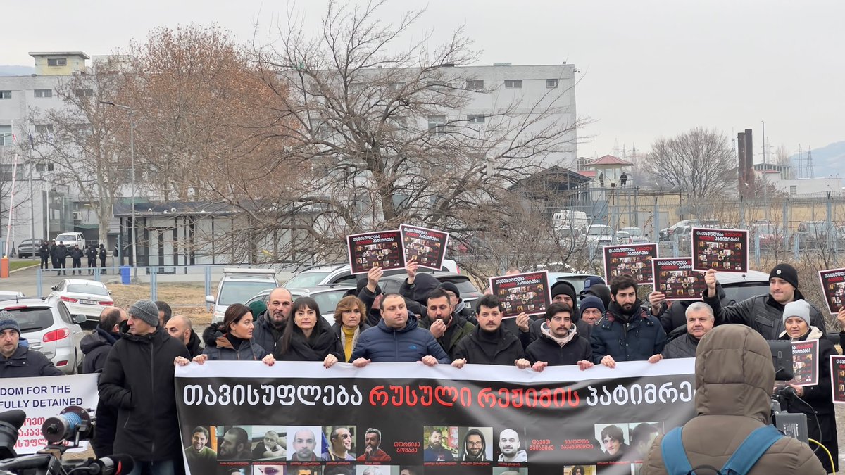 Freedom for Russian regime's prisoners – Protest rally near Gldani detention facility