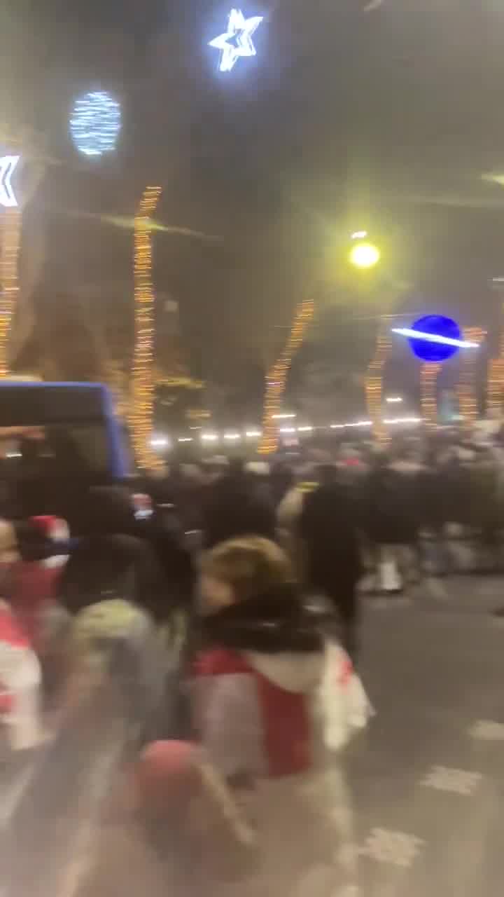 Tbilisi: “Rachvelians’ march” - those hailing from Racha region in western Georgia. walk to join protesters on Rustaveli avenue 