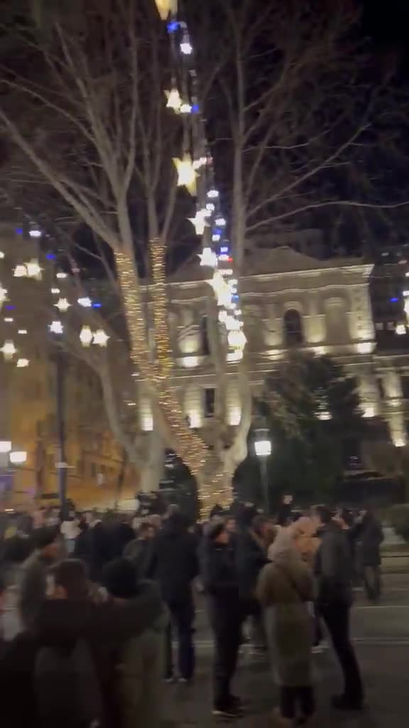 People are again gathering on Tbilisi's Rustaveli Avenue for Day 26 of non-stop GeorgiaProtests. Various groups, including philosophers, math school alumni, farmers, families of emigrants, and patients suffering from oncological diseases marched in protest today