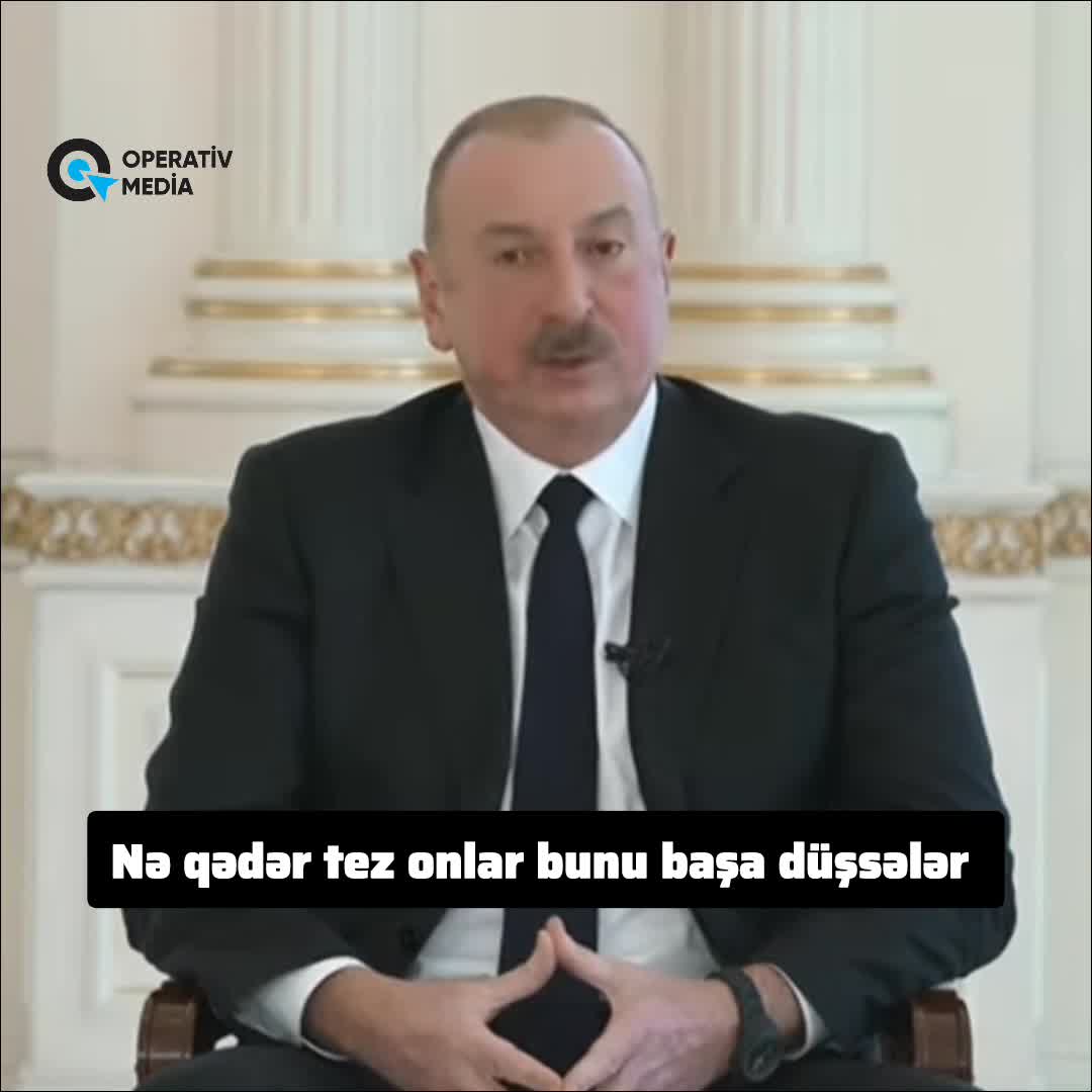 President Ilham Aliyev: The Zangezur corridor must and will be opened. The sooner they understand this, the better. We cannot remain in this situation. Why should we go to Nakhchivan, which is an integral part of Azerbaijan, through various other routes They should take all this into account. They should not make us angry. Let them understand that we are the ones who have the say here.