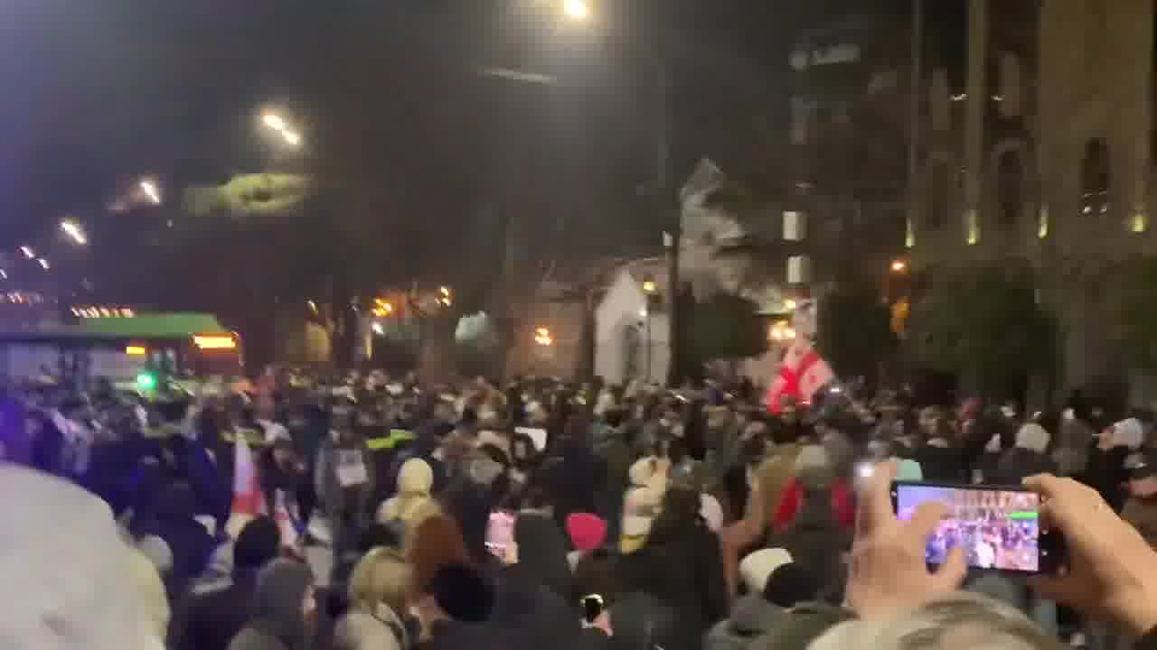 Day 66 of the protests: The moments when Rustaveli Avenue got blocked today