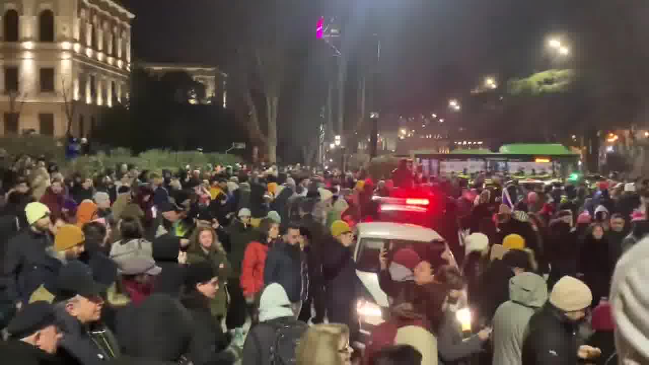 Day 66 of the protests: The moments when Rustaveli Avenue got blocked today