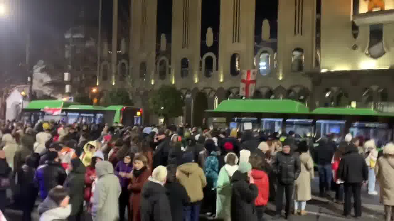 Day 66 of the protests: The moments when Rustaveli Avenue got blocked today