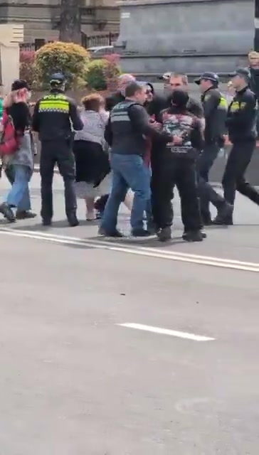 Two more protesters arrested on Rustaveli Avenue today