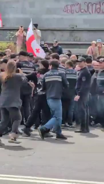 Two more protesters arrested on Rustaveli Avenue today