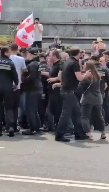 Two more protesters arrested on Rustaveli Avenue today