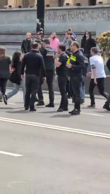 Two more protesters arrested on Rustaveli Avenue today