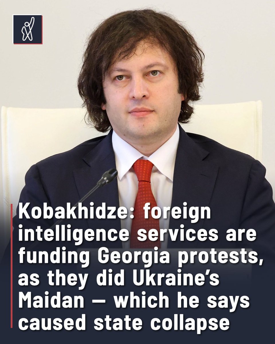 Georgian Dream Prime Minister Irakli Kobakhidze said on Tuesday that recent protest actions in Georgia are being financed by foreign intelligence services. Actually, all of these [protests] are funded by foreign intelligence services