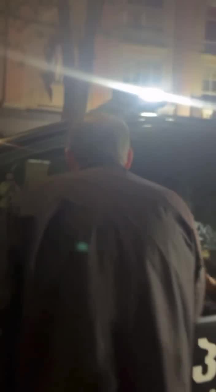 Police tries to reopen the closed Rustaveli Avenue. Earlier, bottles were thrown at protesters from a passing truck