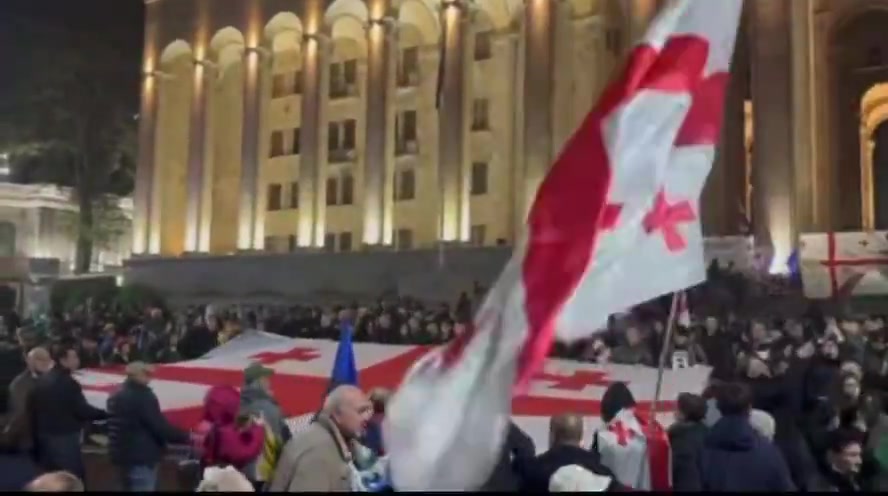Protest continues in Tbilisi today