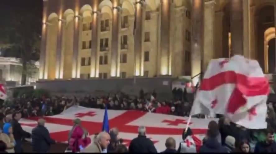 Protest continues in Tbilisi today