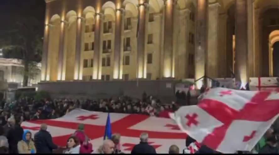 Protest continues in Tbilisi today