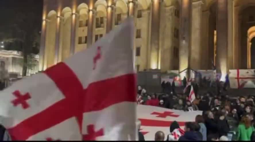 Protest continues in Tbilisi today