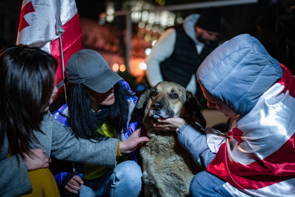 384th day of protest in Tbilisi: today, police gave a warning to protesters about unsanctioned protest on the pavement. It seems, from tomorrow we should expect the new restrictions to be enforced on banning protest on pavements without prior gov't permission