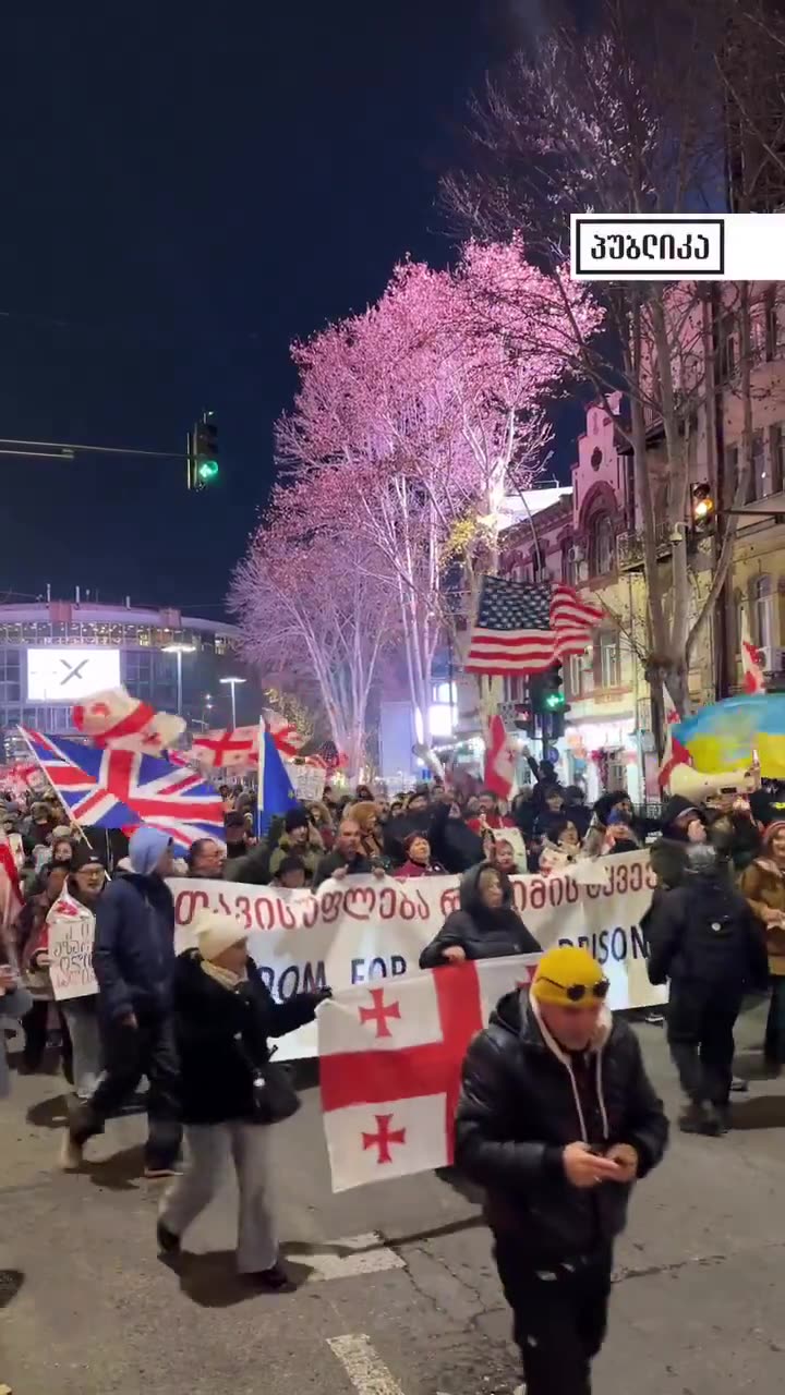 First protest march of 2026 in Tbilisi