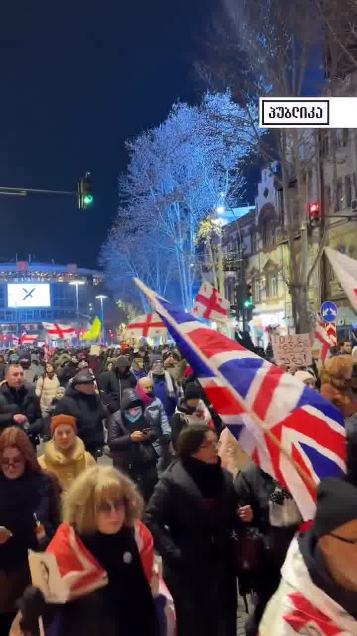 First protest march of 2026 in Tbilisi